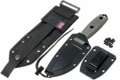 ESEE Model 3 Black Blade, Grey Handle 3P-MB-B Avec étui + Clip Et MOLLE-back -KNIVESANDTOOLS Magasin EE ESEE 3P MB B 07 esee knives model 3 ee esee 3p mb b 07