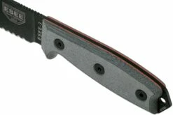 ESEE Model 3 Serrated, Grey Handle 3S Avec étui + Clip -KNIVESANDTOOLS Magasin EE ESEE 3S 05 esee knives