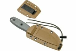 ESEE Model 3 Serrated, Grey Handle 3S Avec étui + Clip -KNIVESANDTOOLS Magasin EE ESEE 3S 08 esee knives