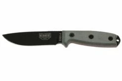 ESEE Model 4 Black Blade, Grey Handle 4P-KO Couteau De Survie Sans étui