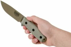 ESEE Model 4 Dark Earth Blade, Grey Handle 4P-MB-DE Avec étui Noir + Clip Et MOLLE-back -KNIVESANDTOOLS Magasin EE ESEE 4P MB DE 06 esee knives