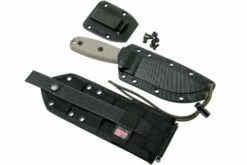 ESEE Model 4 Dark Earth Blade, Grey Handle 4P-MB-DE Avec étui Noir + Clip Et MOLLE-back -KNIVESANDTOOLS Magasin EE ESEE 4P MB DE 07 esee knives