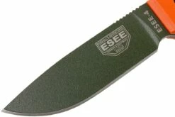 ESEE Model 4 OD Blade, Orange Handle 4P-OD Avec étui + Clip -KNIVESANDTOOLS Magasin EE ESEE 4P OD 03 esee knives ee esee 4p od 03