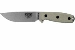 ESEE Model 4 Plain Edge S35VN, Canvas Micarta Handle 4P35V Avec étui + Clip