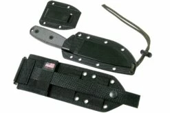 ESEE Model 4 Serrated Blade, Grey Handle 4S-MB-B Avec étui Noir + Clip Et MOLLE-back -KNIVESANDTOOLS Magasin EE ESEE 4S MB B 08 esee knives