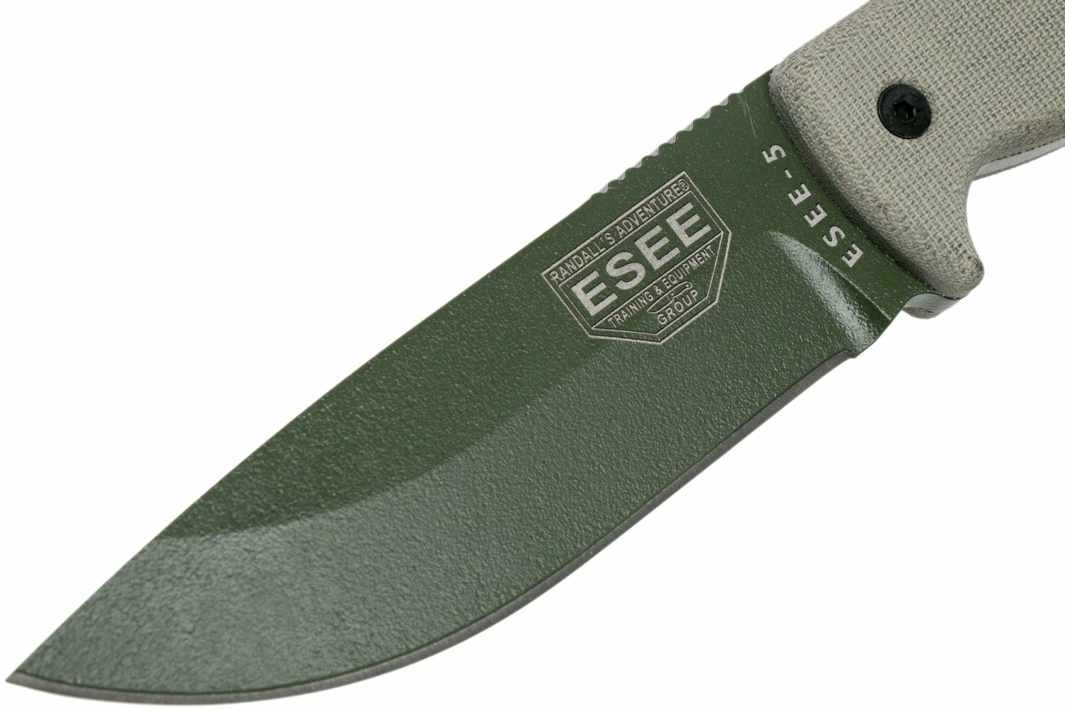 ESEE Model 5 OD Blade, Desert Tan Handle 5P-OD Avec étui Kydex + Clip Ceinture 5 ESEE Model 5 OD Blade, Desert Tan Handle 5P-OD Avec étui Kydex + Clip Ceinture – Image 3