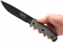 ESEE Model 6 Black Blade, Grey Handle 6P-B Avec étui Noir + Clip Ceinture -KNIVESANDTOOLS Magasin EE ESEE 6P B 06 esee knives ee esee 6p b 06