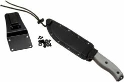 ESEE Model 6 Black Blade, Grey Handle 6P-B Avec étui Noir + Clip Ceinture -KNIVESANDTOOLS Magasin EE ESEE 6P B 07 esee knives ee esee 6p b 07