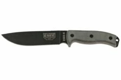 ESEE Model 6 Black Blade, Grey Handle 6P-KO Couteau De Survie Sans étui