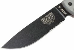 ESEE Model 6 Serrated 6S Couteau De Survie Avec étui Noir + Clip Ceinture -KNIVESANDTOOLS Magasin EE ESEE 6S B 03 esee knives ee esee 6s b 03