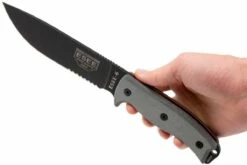 ESEE Model 6 Serrated 6S Couteau De Survie Avec étui Noir + Clip Ceinture -KNIVESANDTOOLS Magasin EE ESEE 6S B 06 esee knives ee esee 6s b 06