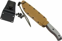 ESEE Model 6 Serrated 6S Couteau De Survie Avec étui Brun + Clip Ceinture -KNIVESANDTOOLS Magasin EE ESEE 6S 07 esee knives ee esee 6s 07