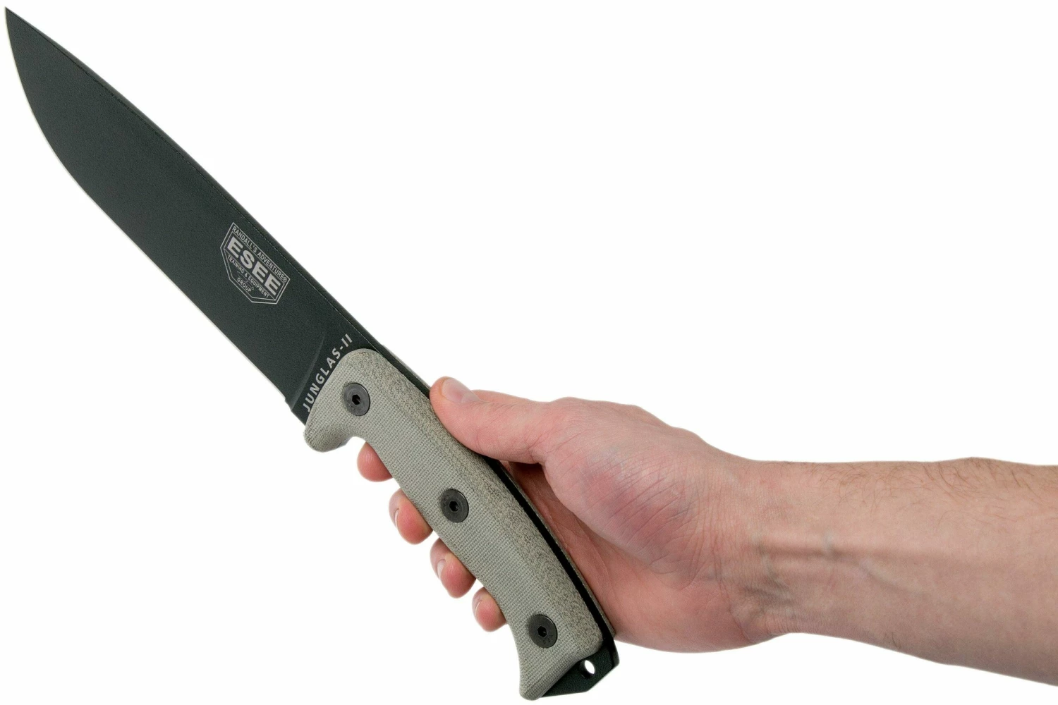 ESEE Junglas 2 Black, JUNGLAS-II Couteau De Survie Avec étui Kydex + MOLLE-back 8 ESEE Junglas 2 Black, JUNGLAS-II Couteau De Survie Avec étui Kydex + MOLLE-back – Image 6