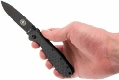 ESEE Knives Zancudo D2 Carbonfiber, BRKR2CFB Couteau De Poche -KNIVESANDTOOLS Magasin EE ZANCUDO CF B D2 08 esee knives zancudo ee zancudo cf b d2 08