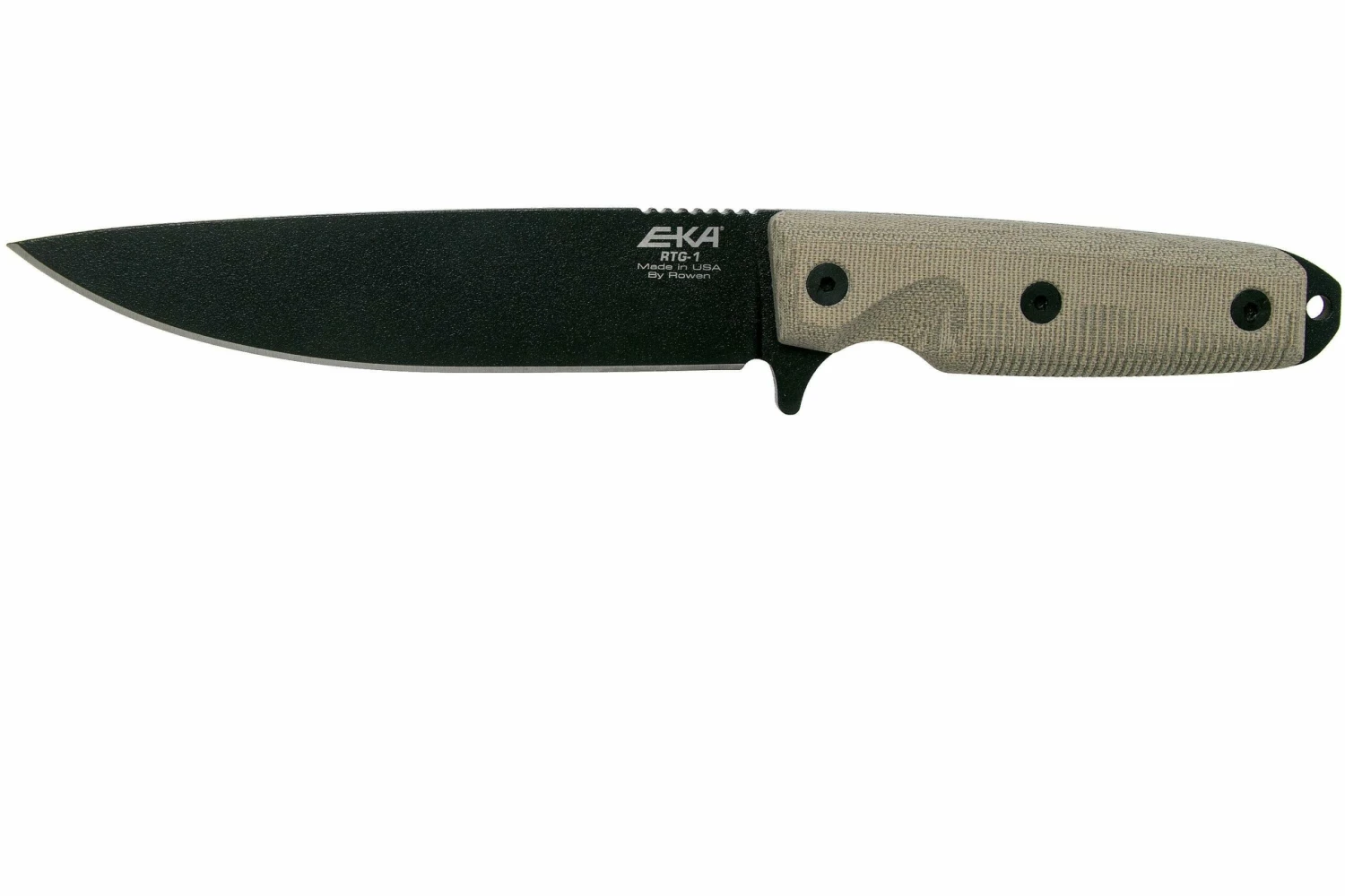 EKA RTG-1 Ready To Go 50020 Black Blade, Canvas Micarta Couteau De Survie 3 EKA RTG-1 Ready To Go 50020 Black Blade, Canvas Micarta Couteau De Survie