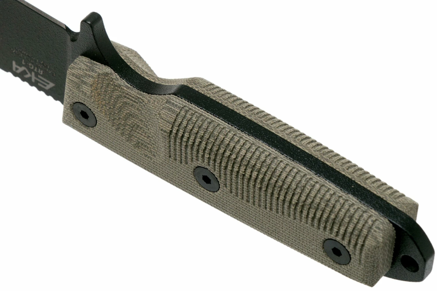 EKA RTG-1 Ready To Go 50020 Black Blade, Canvas Micarta Couteau De Survie 6 EKA RTG-1 Ready To Go 50020 Black Blade, Canvas Micarta Couteau De Survie – Image 4