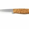 Brisa Trapper 95, N690Co Scandi, Stabilized Curly Birch, Couteau Fixe -KNIVESANDTOOLS Magasin ENZ 078 01 brisa