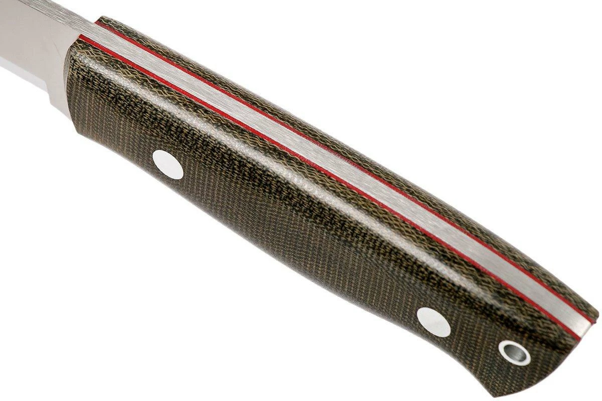 Brisa Trapper 95 - Elmax Scandi - Green Canvas Micarta - 2091 7 Brisa Trapper 95 - Elmax Scandi - Green Canvas Micarta - 2091 – Image 5