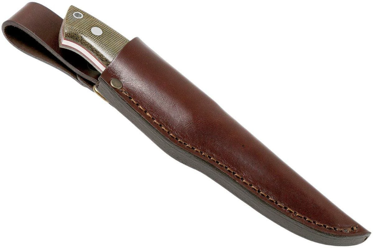 Brisa Trapper 95 - Elmax Scandi - Green Canvas Micarta - 2091 9 Brisa Trapper 95 - Elmax Scandi - Green Canvas Micarta - 2091 – Image 7