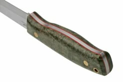 Brisa Trooper 95, 12C27 Scandi, Stabilized Curly Birch, Couteau Fixe -KNIVESANDTOOLS Magasin ENZ 303 04 brisa