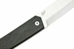 Brisa Kwaiken 90, M390 Scandi Tanto, Ebony, Couteau Fixe -KNIVESANDTOOLS Magasin ENZ 331 05 brisa