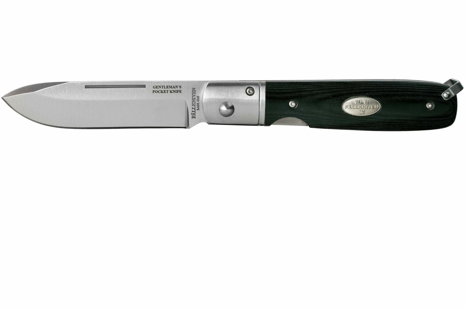 Fallkniven GP Gentleman's Pocket Knife, Black Micarta 3 Fallkniven GP Gentleman's Pocket Knife, Black Micarta