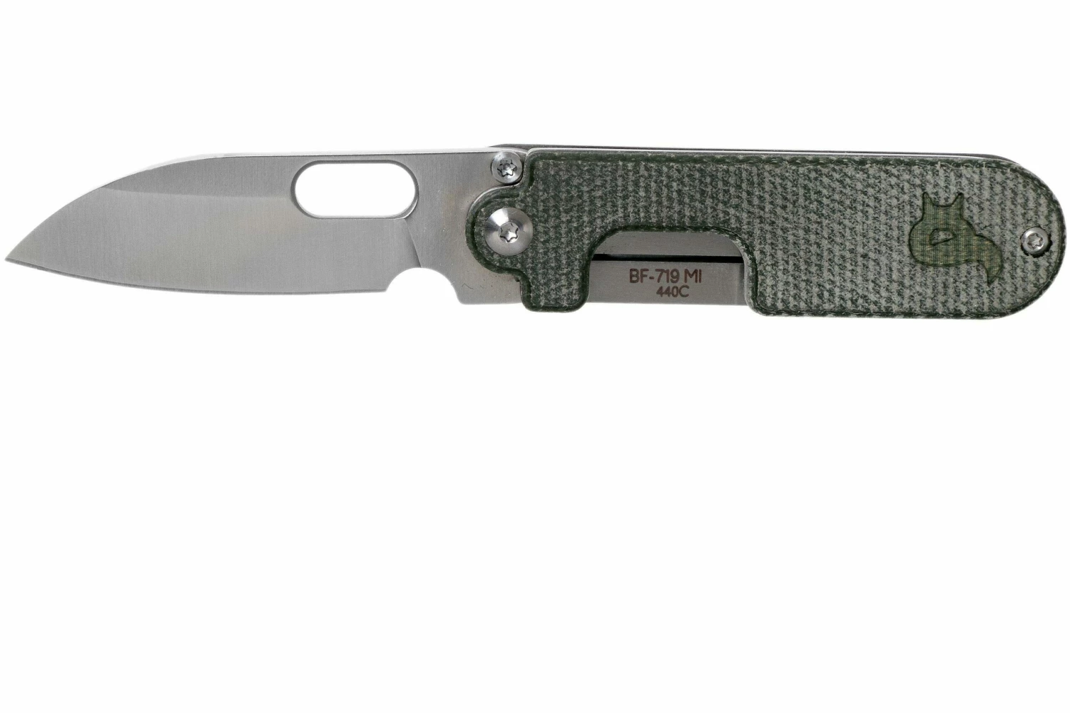 Black Fox Bean Gen 2, 440C, Green Micarta, BF-719-MI Couteau De Poche 3 Black Fox Bean Gen 2, 440C, Green Micarta, BF-719-MI Couteau De Poche