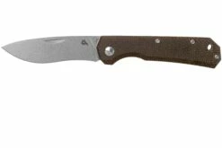Fox Black Fox Ciol Folding Knife BF-748MIB Dark Brown Micarta Couteau De Poche, Denis Simonutti Design