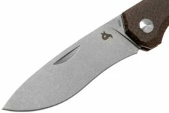 Fox Black Fox Ciol Folding Knife BF-748MIB Dark Brown Micarta Couteau De Poche, Denis Simonutti Design -KNIVESANDTOOLS Magasin FOBF 748MIB 03 fox knives