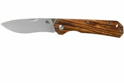 Fox Black Fox Ciol Folding Knife BF-748ZW Zebrano Wood Couteau De Poche, Denis Simonutti Design