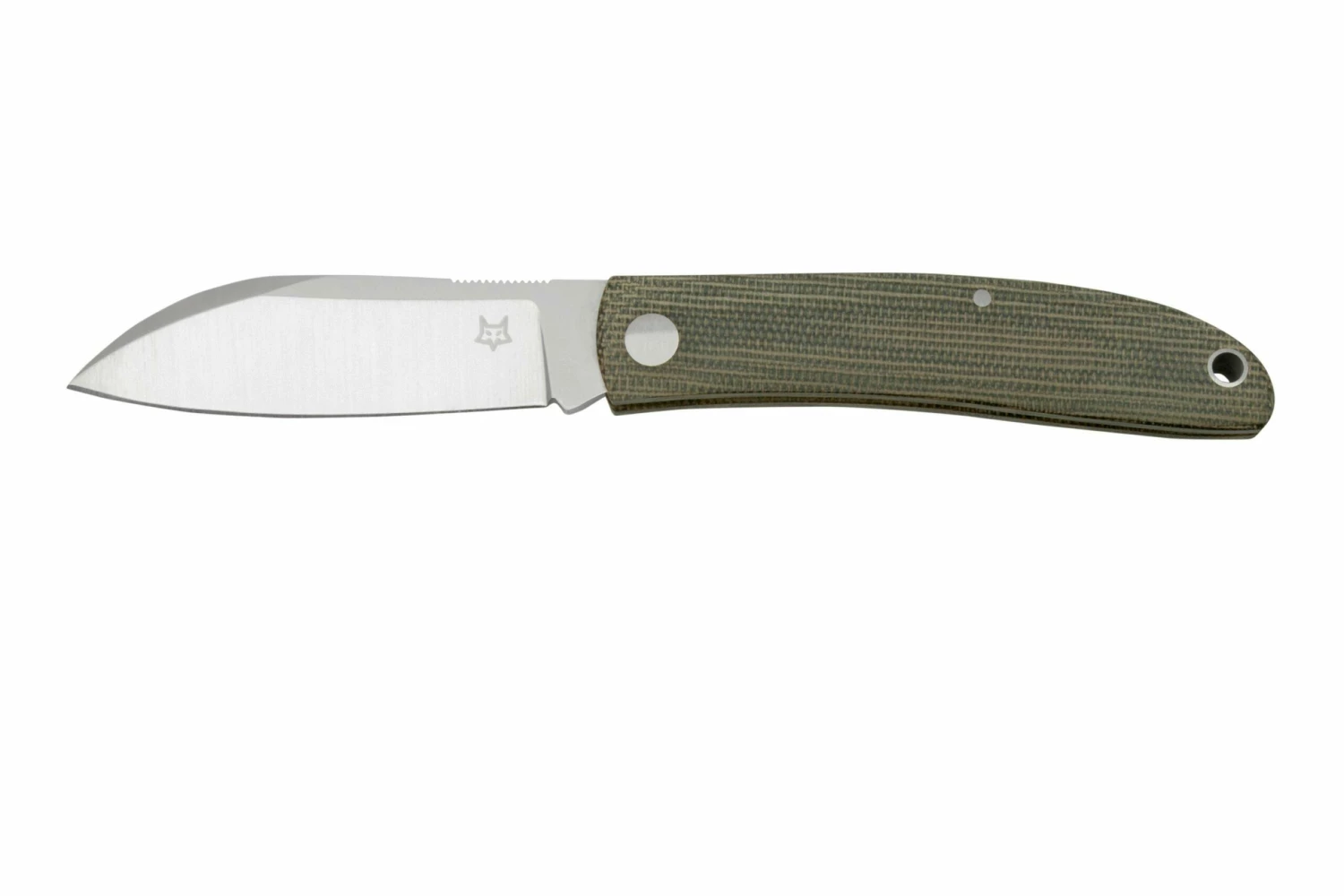 Fox Knives Livri FX-273 Green Canvas Micarta Couteau De Poche Slipjoint 4 Fox Knives Livri FX-273 Green Canvas Micarta Couteau De Poche Slipjoint – Image 2