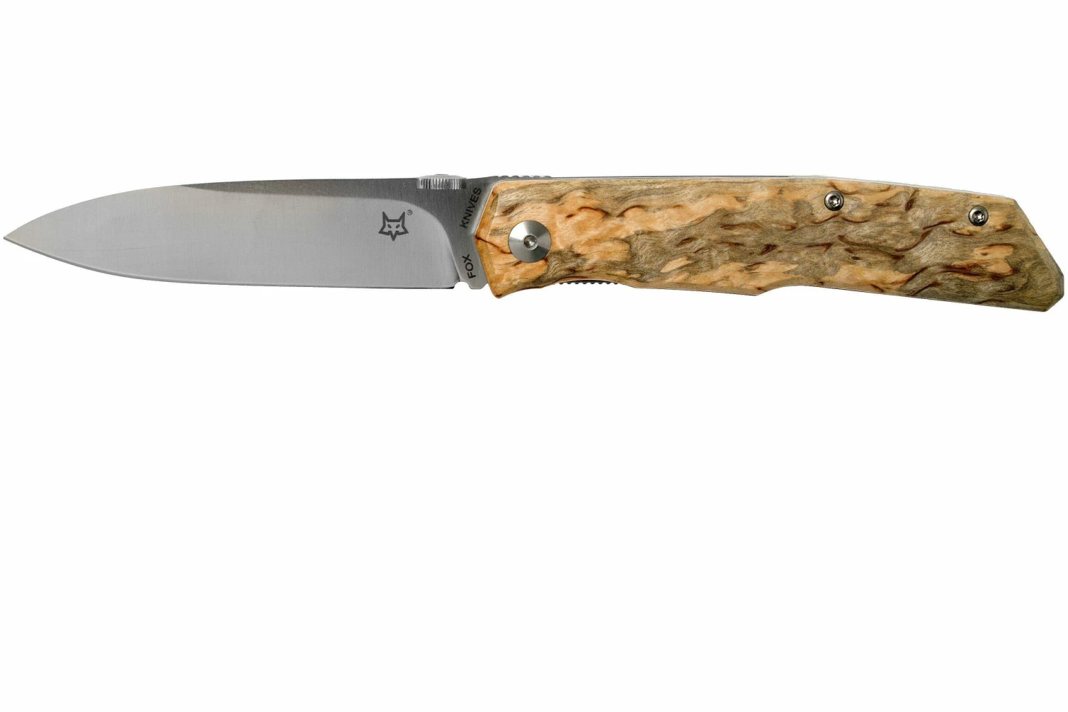 Fox Knives FX-525BE Curly Birch Couteau De Poche, Bob Terzuola Design 3 Fox Knives FX-525BE Curly Birch Couteau De Poche, Bob Terzuola Design