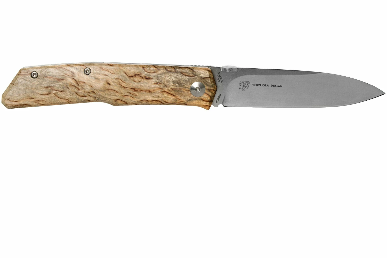 Fox Knives FX-525BE Curly Birch Couteau De Poche, Bob Terzuola Design 4 Fox Knives FX-525BE Curly Birch Couteau De Poche, Bob Terzuola Design – Image 2