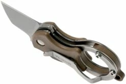 Fox Mini-TA FX-536CB Coyote Brown, Couteau De Poche Porte-clés -KNIVESANDTOOLS Magasin FOFX 536CB 03 fox knives