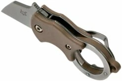 Fox Mini-TA FX-536CB Coyote Brown, Couteau De Poche Porte-clés -KNIVESANDTOOLS Magasin FOFX 536CB 04 fox knives