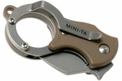Fox Mini-TA FX-536CB Coyote Brown, Couteau De Poche Porte-clés -KNIVESANDTOOLS Magasin FOFX 536CB 05 fox knives