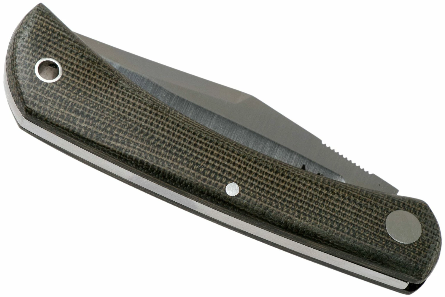 Fox Knives Libar FX-582 Green Canvas Micarta Couteau De Poche Slipjoint 6 Fox Knives Libar FX-582 Green Canvas Micarta Couteau De Poche Slipjoint – Image 4