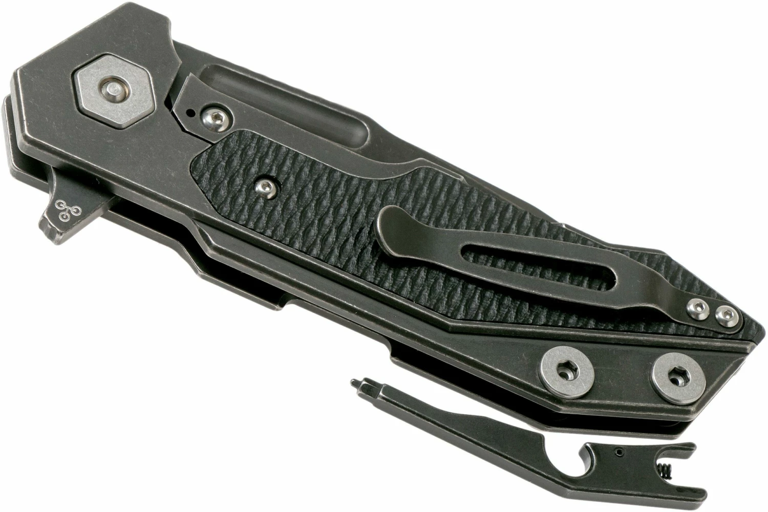 Rick Hinderer Fulltrack Spanto Battle Black S35VN Couteau De Poche Black G10 7 Rick Hinderer Fulltrack Spanto Battle Black S35VN Couteau De Poche Black G10 – Image 5