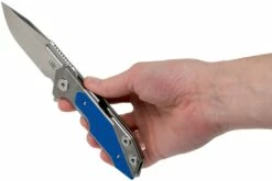 Rick Hinderer Fulltrack Spearpoint 20CV Blue G10 Couteau De Poche -KNIVESANDTOOLS Magasin HRK K208TSTGS00 BL 10 rick hinderer knives