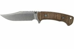 Rick Hinderer Ranch Bowie Natural Canvas Micarta, Stonewashed, Couteau Bowie