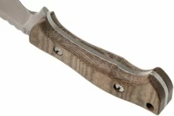 Rick Hinderer Ranch Bowie Natural Canvas Micarta, Stonewashed, Couteau Bowie -KNIVESANDTOOLS Magasin HRK TRB SW NM 04 rick hinderer knives