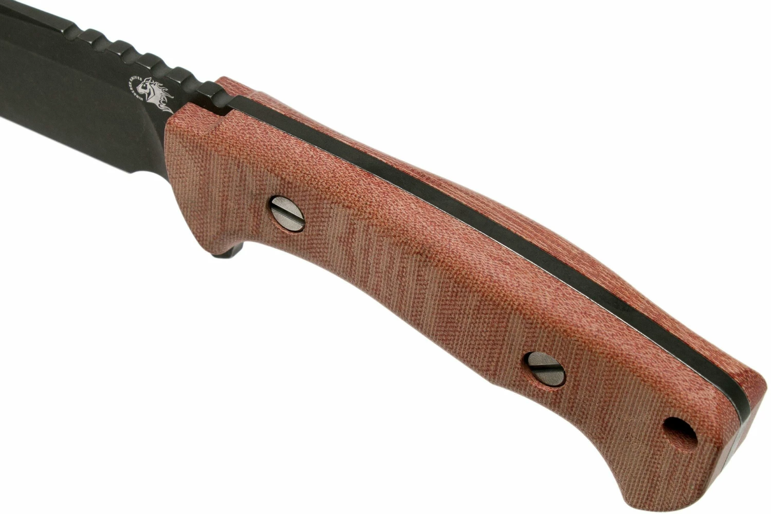 Rick Hinderer Ranch Drop Spanto Battle Black, Red Micarta Couteau De Survie 7 Rick Hinderer Ranch Drop Spanto Battle Black, Red Micarta Couteau De Survie – Image 5