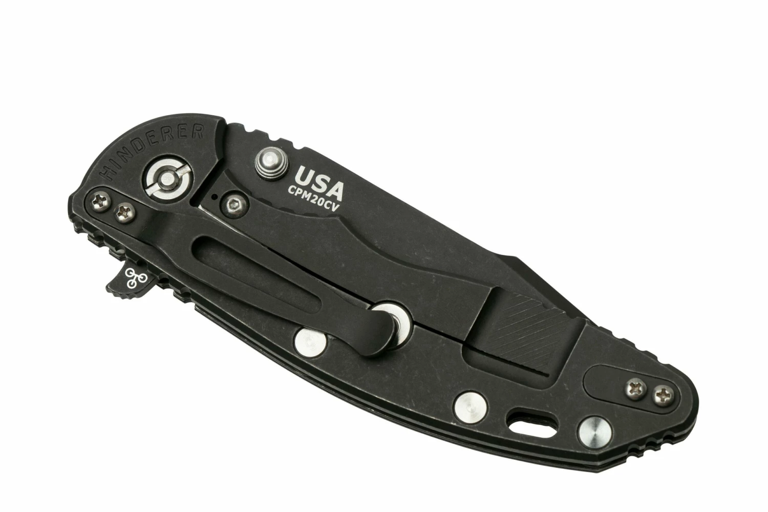 Rick Hinderer XM-18 3.5” Skinny Harpoon Spanto, Battle Black, Black G10, Couteau De Poche 6 Rick Hinderer XM-18 3.5” Skinny Harpoon Spanto, Battle Black, Black G10, Couteau De Poche – Image 4