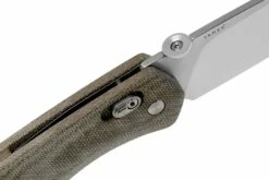The James Brand The Carter XL, OD Green Micarta, Stainless Couteau De Poche JAKN116127-00 -KNIVESANDTOOLS Magasin JAKN116127 00 06 the james brand
