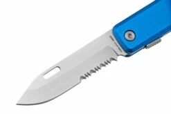 The James Brand The Ellis Scissors, Cerulean, Aluminum Serrated, Couteau De Poche -KNIVESANDTOOLS Magasin JAKN119102 01 03 jamesbrand