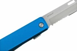The James Brand The Ellis Scissors, Cerulean, Aluminum Serrated, Couteau De Poche -KNIVESANDTOOLS Magasin JAKN119102 01 05 jamesbrand
