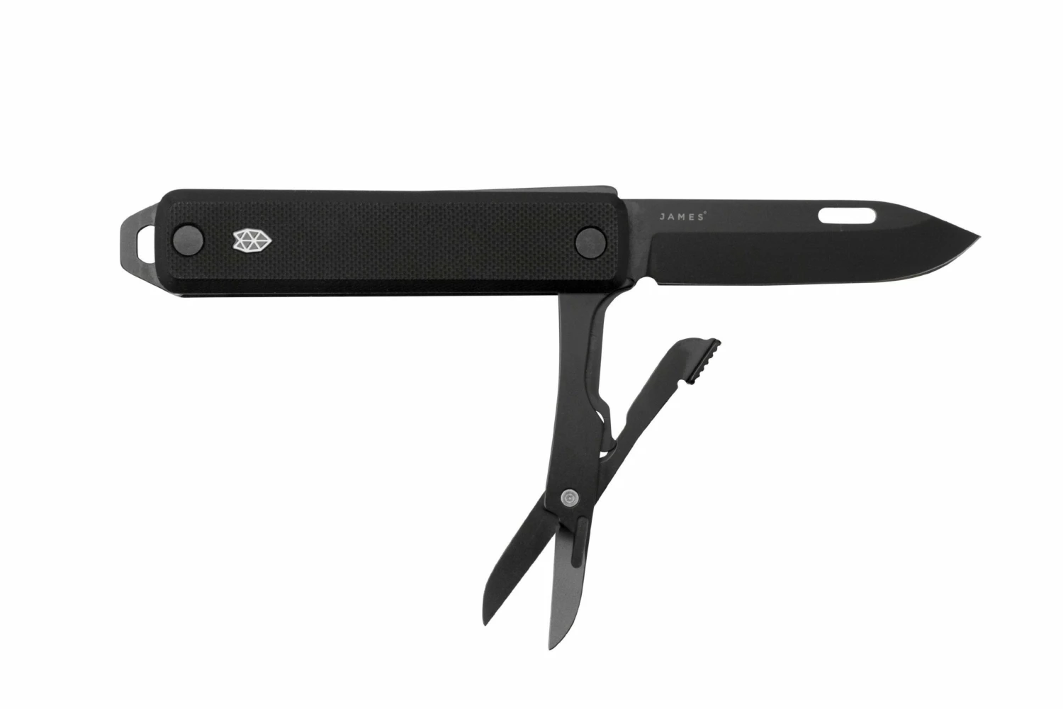 The James Brand The Ellis Scissors KN119113-00 Black G10, Straight Stainless, Couteau De Poche 3 The James Brand The Ellis Scissors KN119113-00 Black G10, Straight Stainless, Couteau De Poche