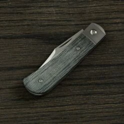 Jack Wolf Benny's Clip Black Canvas Micarta, BENNY-01-BLK, Couteau De Poche Slipjoint