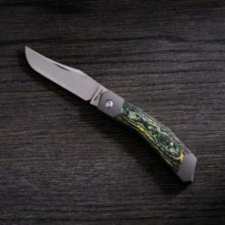 Jack Wolf Cyborg Jack CYBO-01-CTS Fat Carbon Toxic Storm, Couteau De Poche Slipjoint