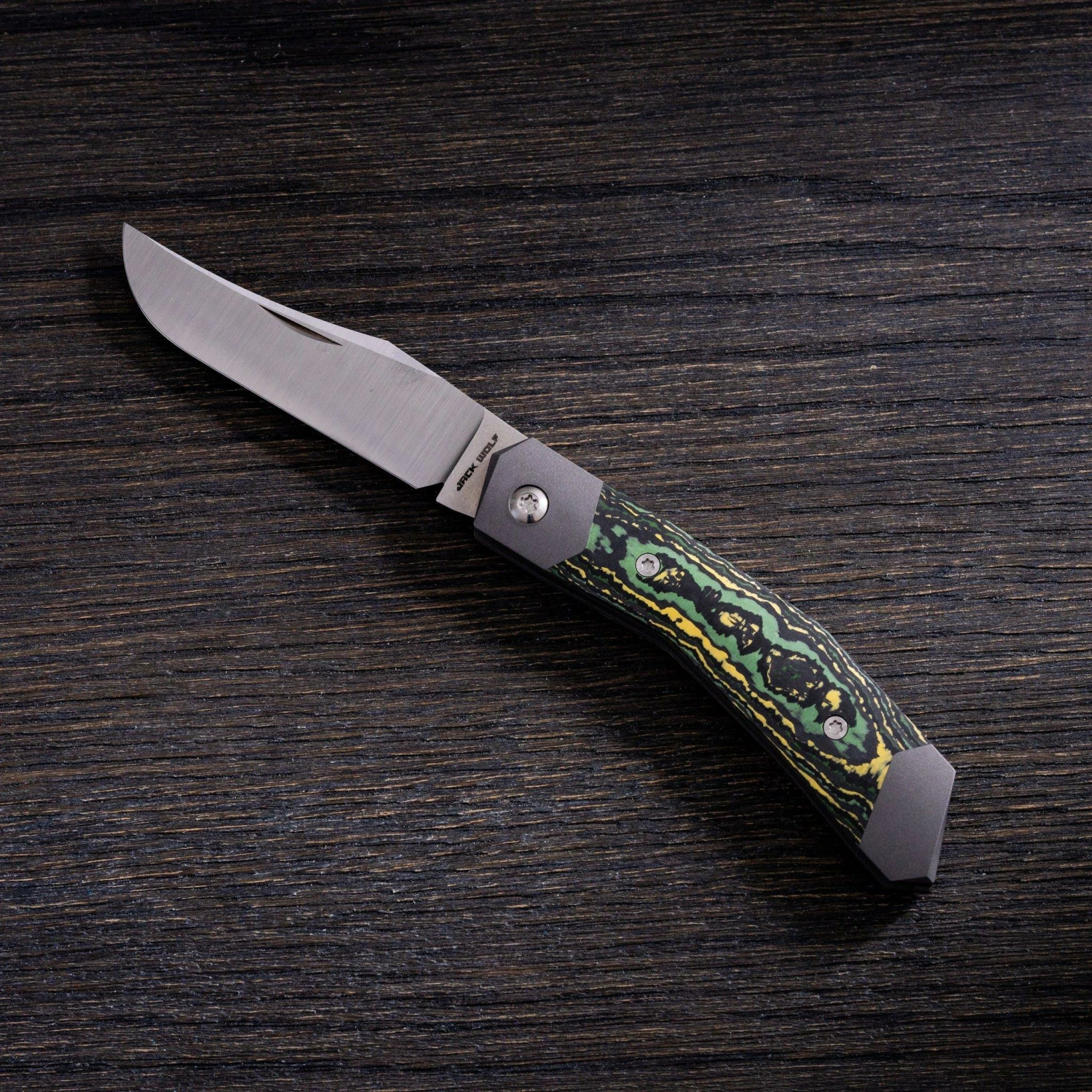 Jack Wolf Cyborg Jack CYBO-01-CTS Fat Carbon Toxic Storm, Couteau De Poche Slipjoint 3 Jack Wolf Cyborg Jack CYBO-01-CTS Fat Carbon Toxic Storm, Couteau De Poche Slipjoint